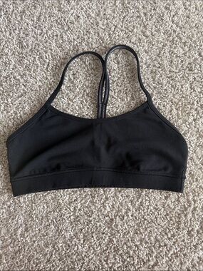 lululemon athletica Black Minimalist Strappy Sports Bra